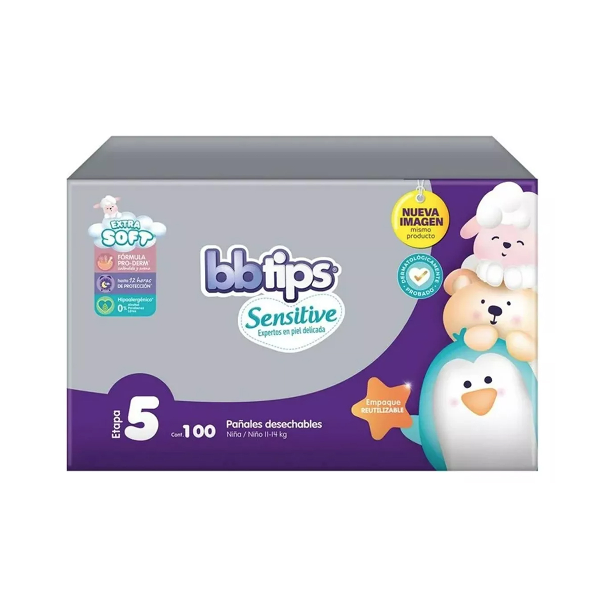 Foto 2 pulgar | Bbtips Pañales Etapa 5 Unisex 100 Piezas