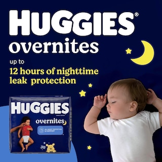 Foto 2 | Pañales Huggies Overnites Tamaño de 60 Piezas para Bebé-Venta Internacional