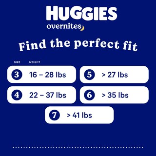 Foto 7 | Pañales Huggies Overnites Tamaño de 60 Piezas para Bebé-Venta Internacional