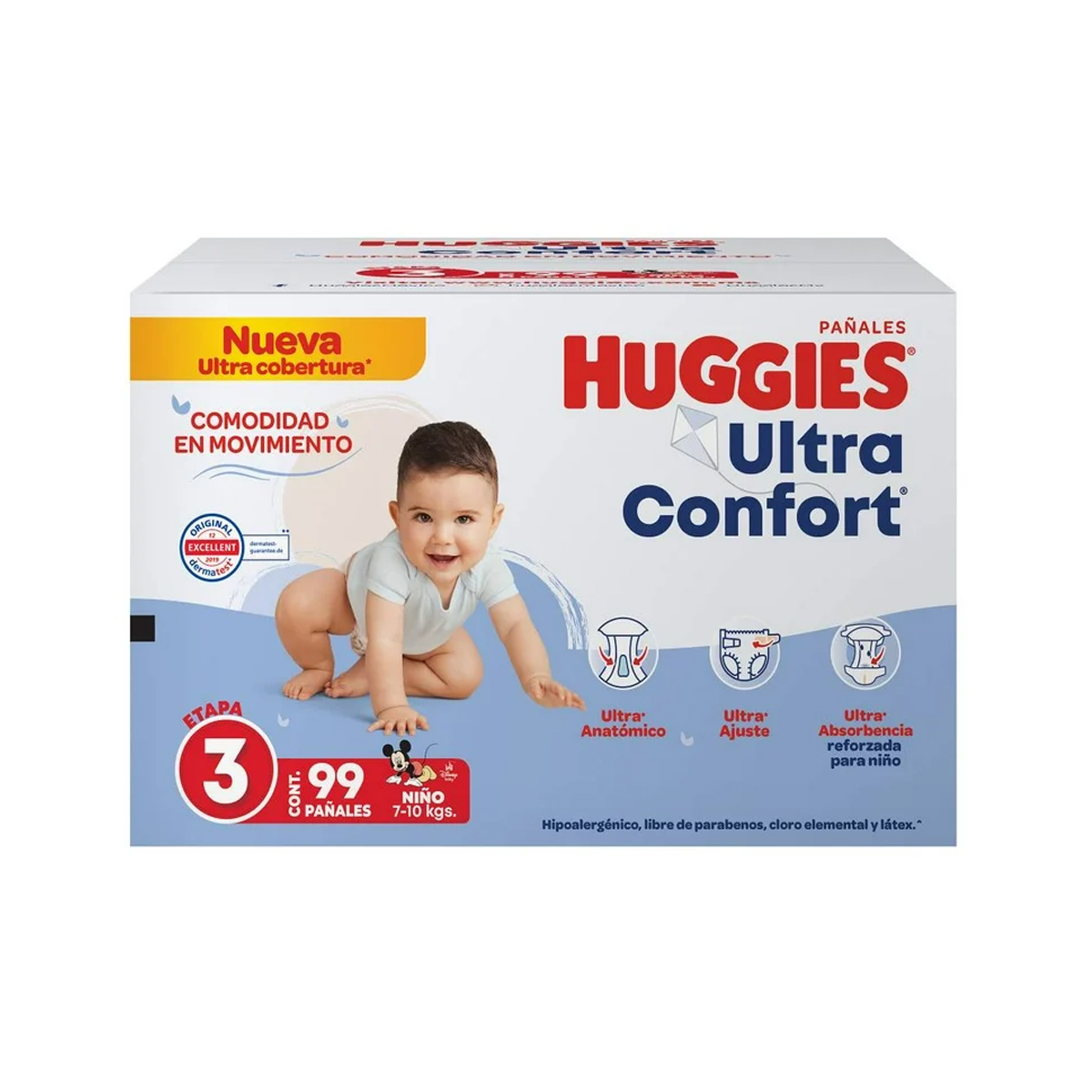 Foto 1 | Pañales Huggies Ultraconfort Etapa 3 Niño 99 Pañales