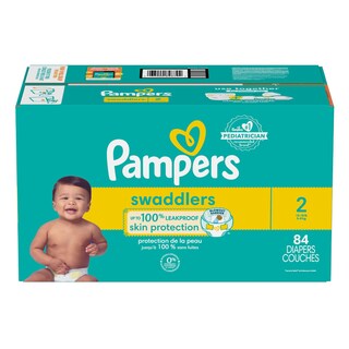 Foto 1 | Pañales Pampers Swaddlers Bebé Talla 2 84pz