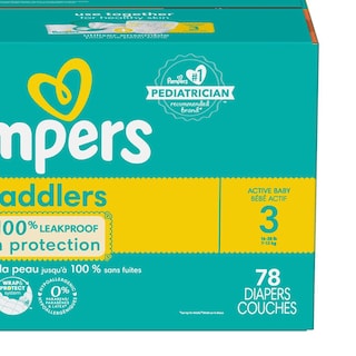 Foto 3 | Pañales Pampers Swaddlers Active Baby Talla 3 78pz