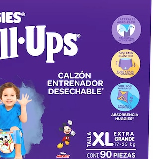 Foto 2 | Pañales Huggies Pull Ups Noche Y Dia Etapa 6 Niño 90 Piezas
