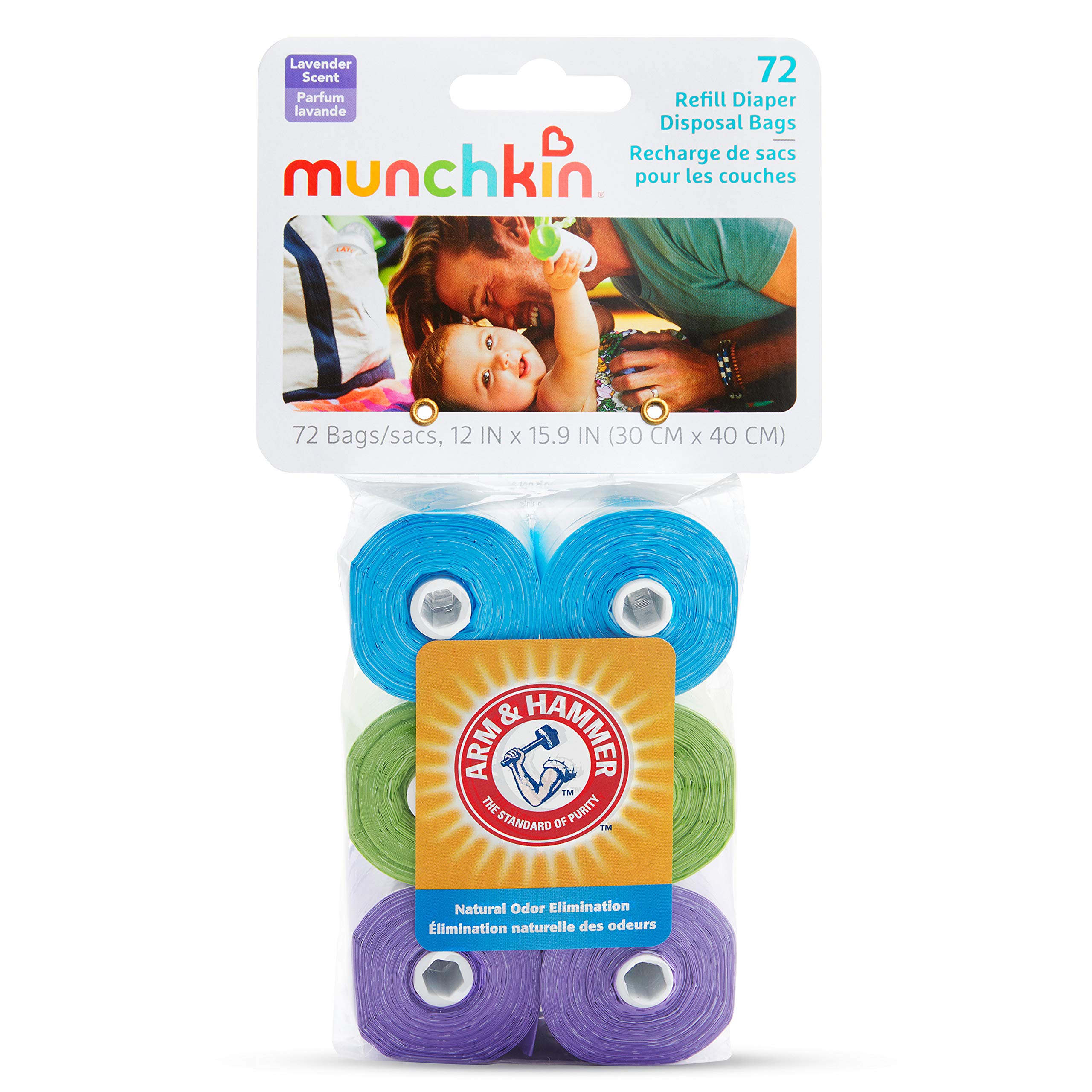 Foto 5 pulgar | Recambios Para Pañales Munchkin Arm And Hammer, Paquete De 6, 72 Bolsas - Venta Internacional.
