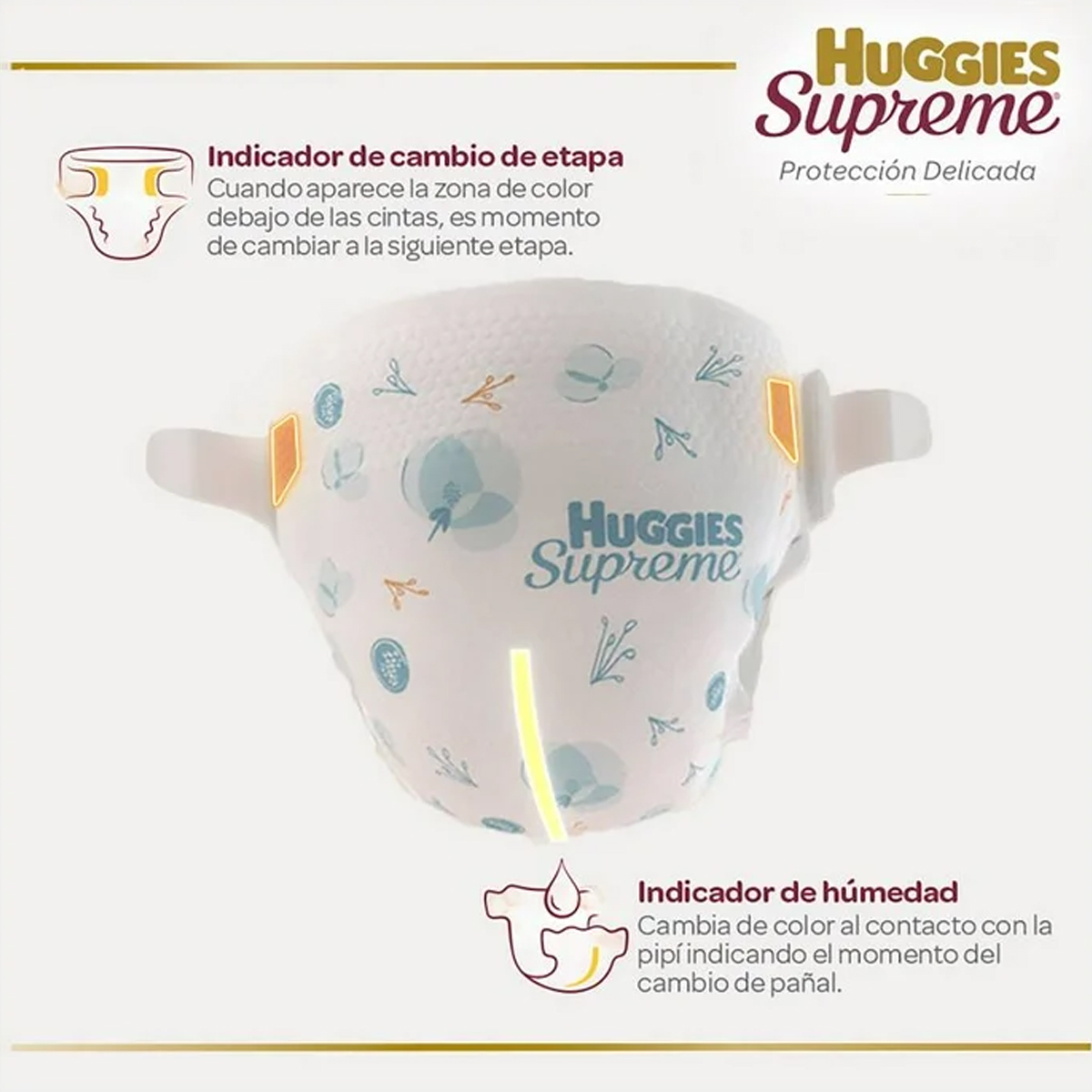 Foto 3 pulgar | Pañales Huggies Etapa 2 Protección Delicada 90 pañales