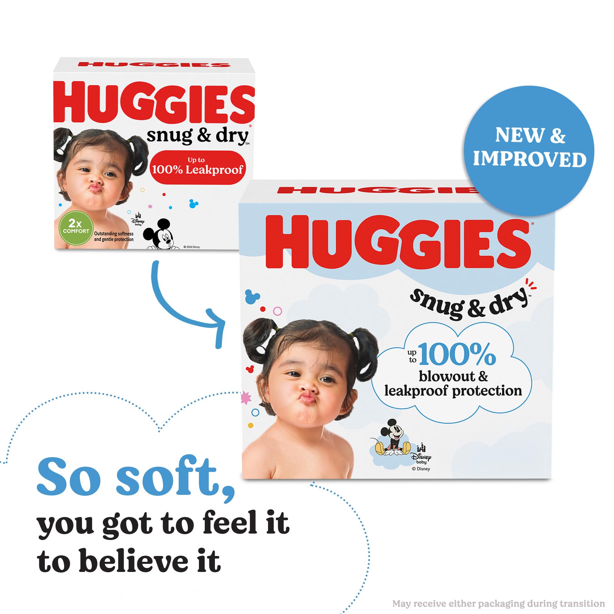 Foto 4 pulgar | Pañales Huggies Snug & Dry Para Recién Nacidos, Talla 1 (3,6 A 6,4 Kg), 256 Unidades - Venta Internacional.