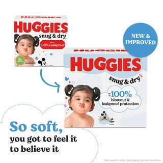 Foto 3 | Pañales Huggies Snug & Dry Para Recién Nacidos, Talla 1 (3,6 A 6,4 Kg), 256 Unidades - Venta Internacional.