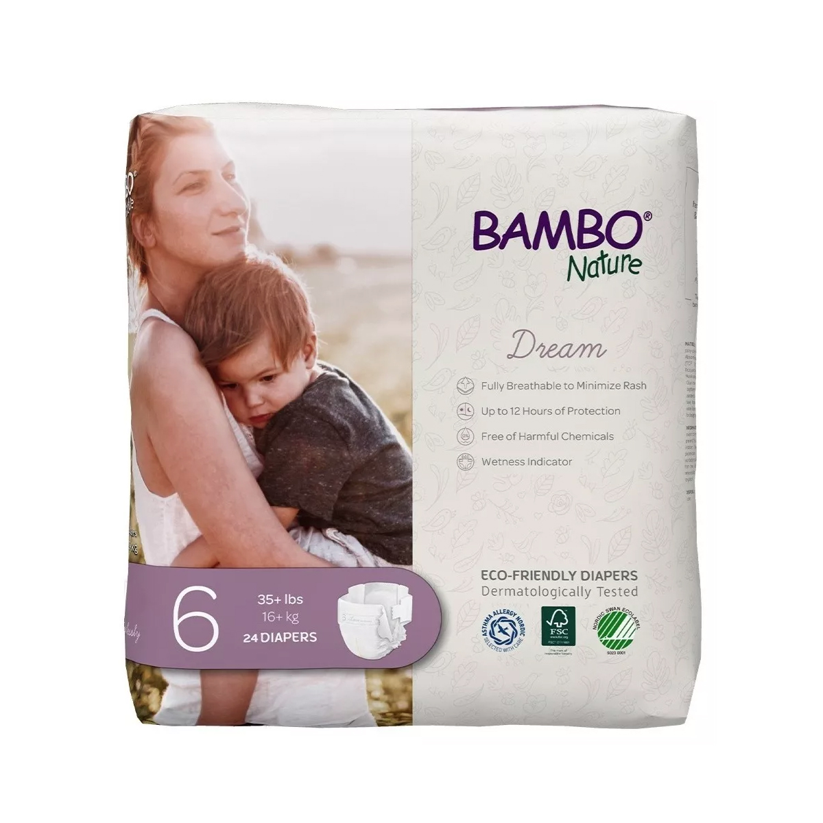 Foto 2 pulgar | Pañales Bambo Nature Dream 24pz Talla 6