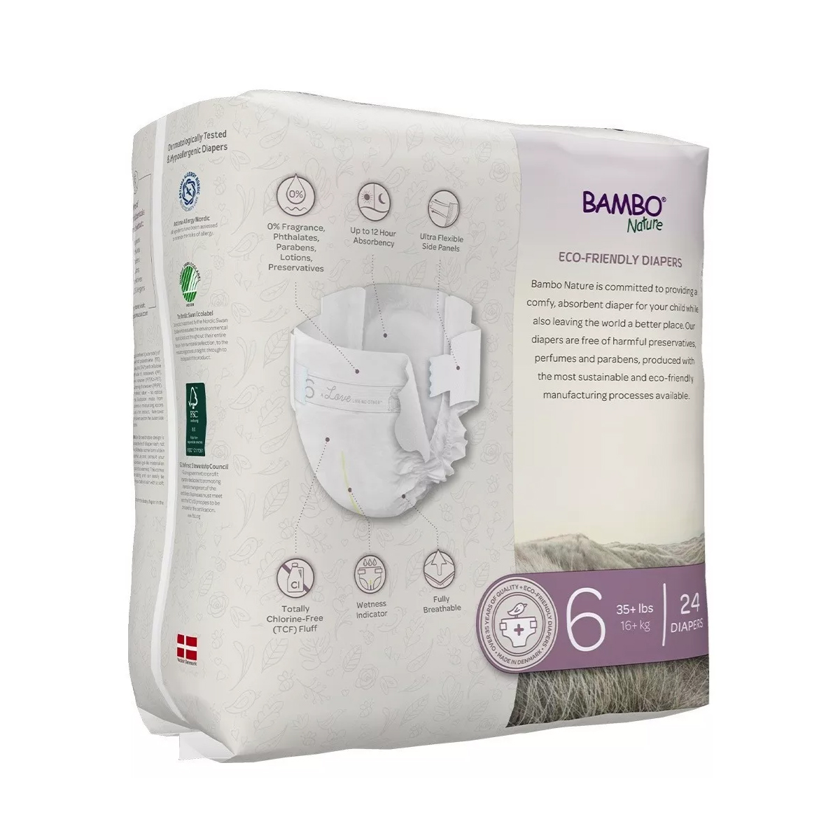 Foto 2 | Pañales Bambo Nature Dream 24pz Talla 6