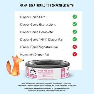 Foto 3 | Recambios Para Pañales Con Aroma A Flores De Mama Bear, 2160 Unidades - Venta Internacional.