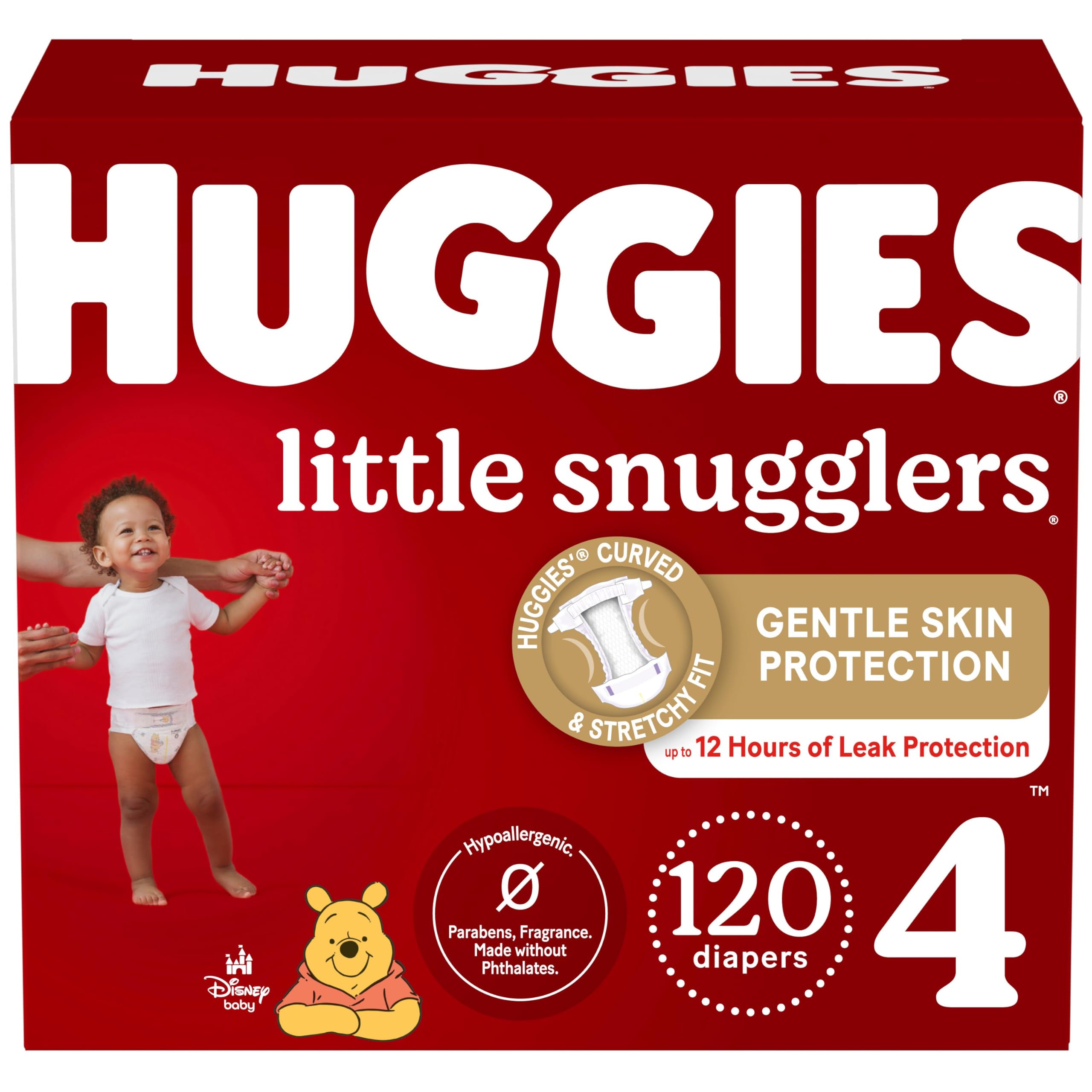 Foto 1 | Pañales Huggies Little Snugglers Tamaño 4 Para Bebé (10-16 Kg) X120 - Venta Internacional.