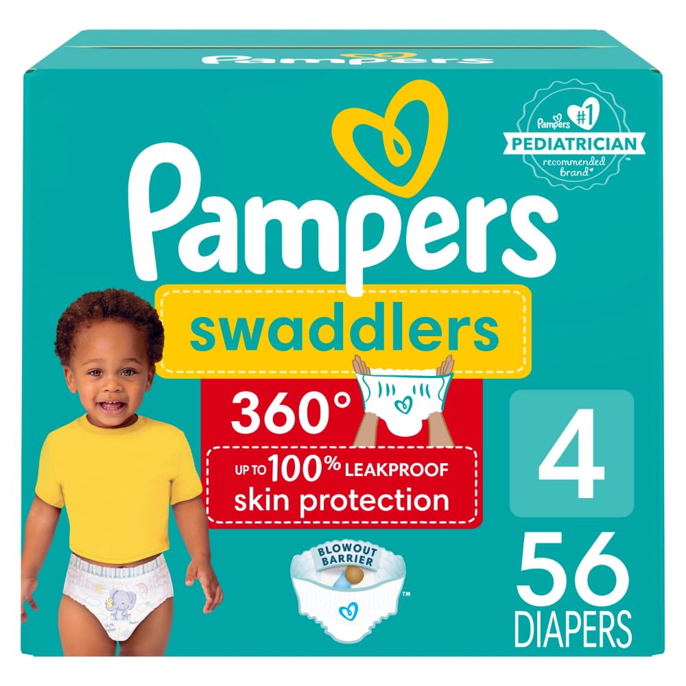 Pañales Pampers Swaddlers 360, Talla 4, 56 Unidades, Para Bebé - Venta Internacional.