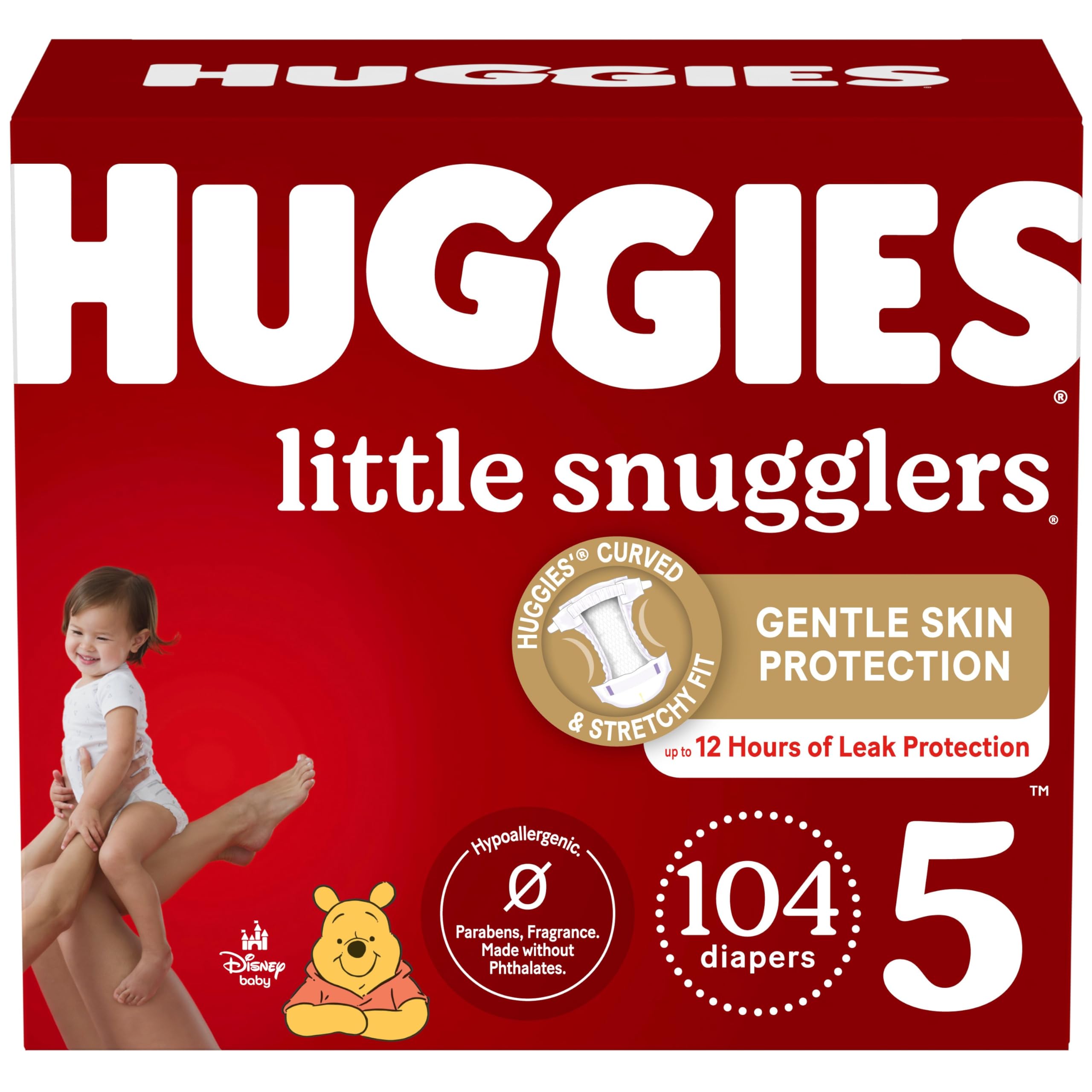 Foto 2 pulgar | Pañales Huggies Little Snugglers Talla 5 (12 Kg) 104 Unidades - Venta Internacional.