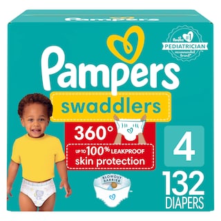 Foto 1 | Pañales Pampers Swaddlers 360, Talla 4, 132 Unidades, Un Mes - Venta Internacional.