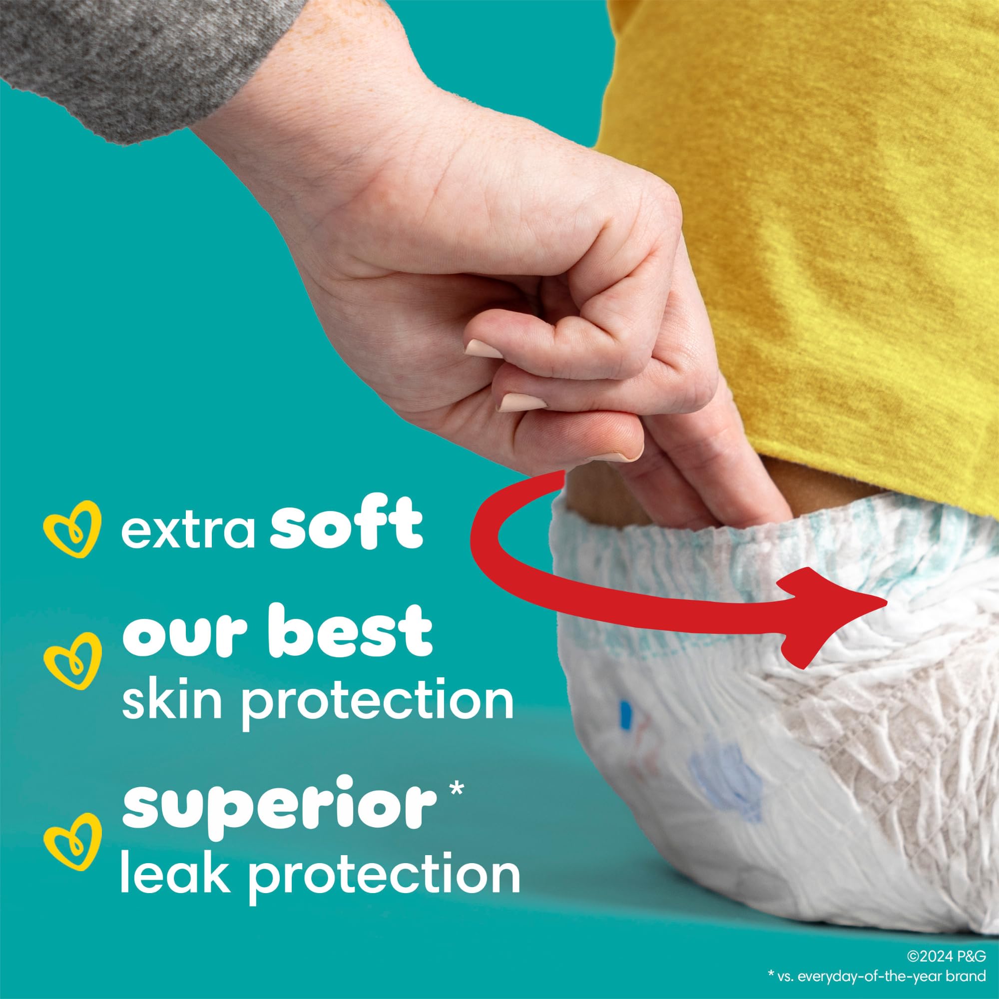Foto 2 | Pañales Pampers Swaddlers 360, Talla 4, 132 Unidades, Un Mes - Venta Internacional.