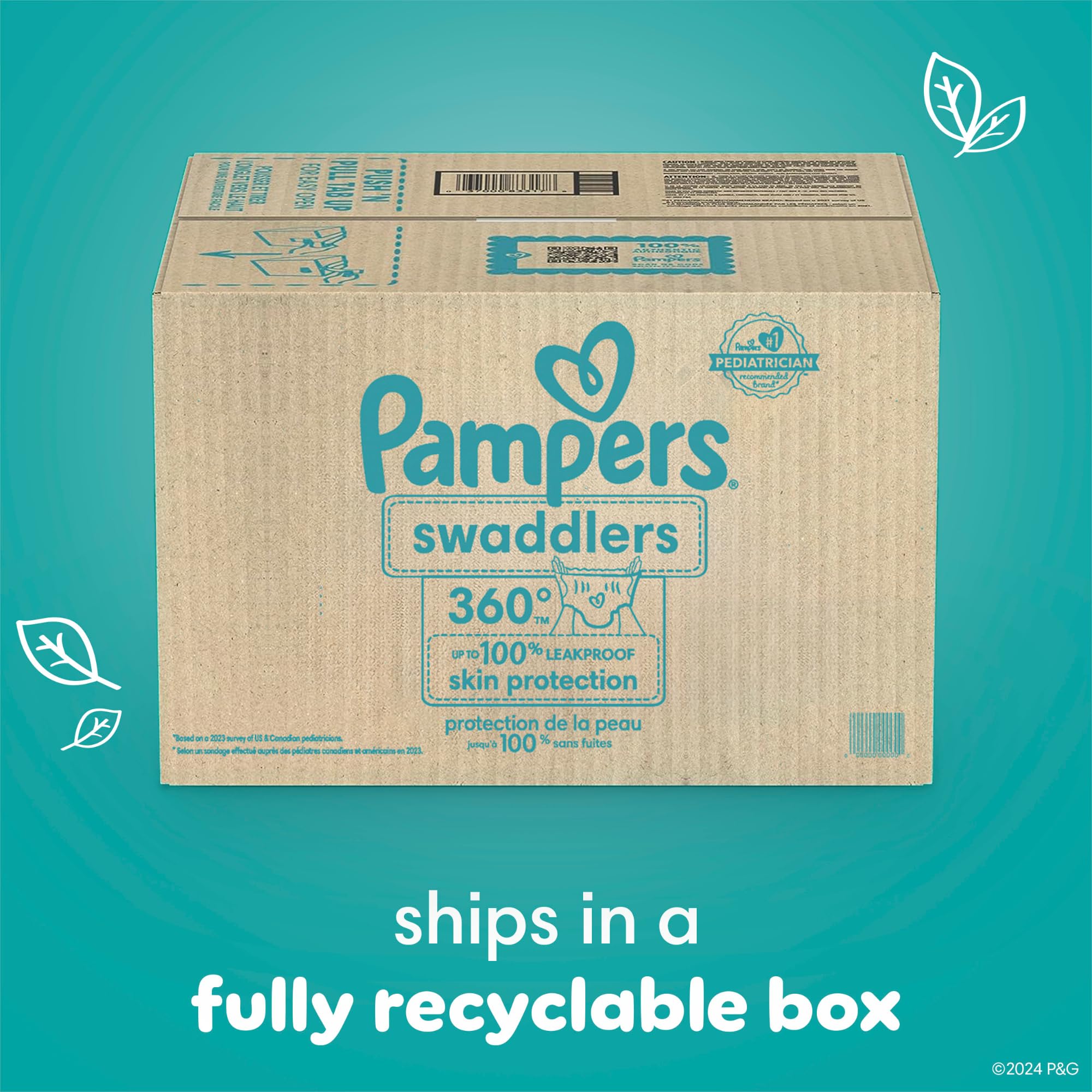 Foto 7 pulgar | Pañales Pampers Swaddlers 360, Talla 4, 132 Unidades, Un Mes - Venta Internacional.