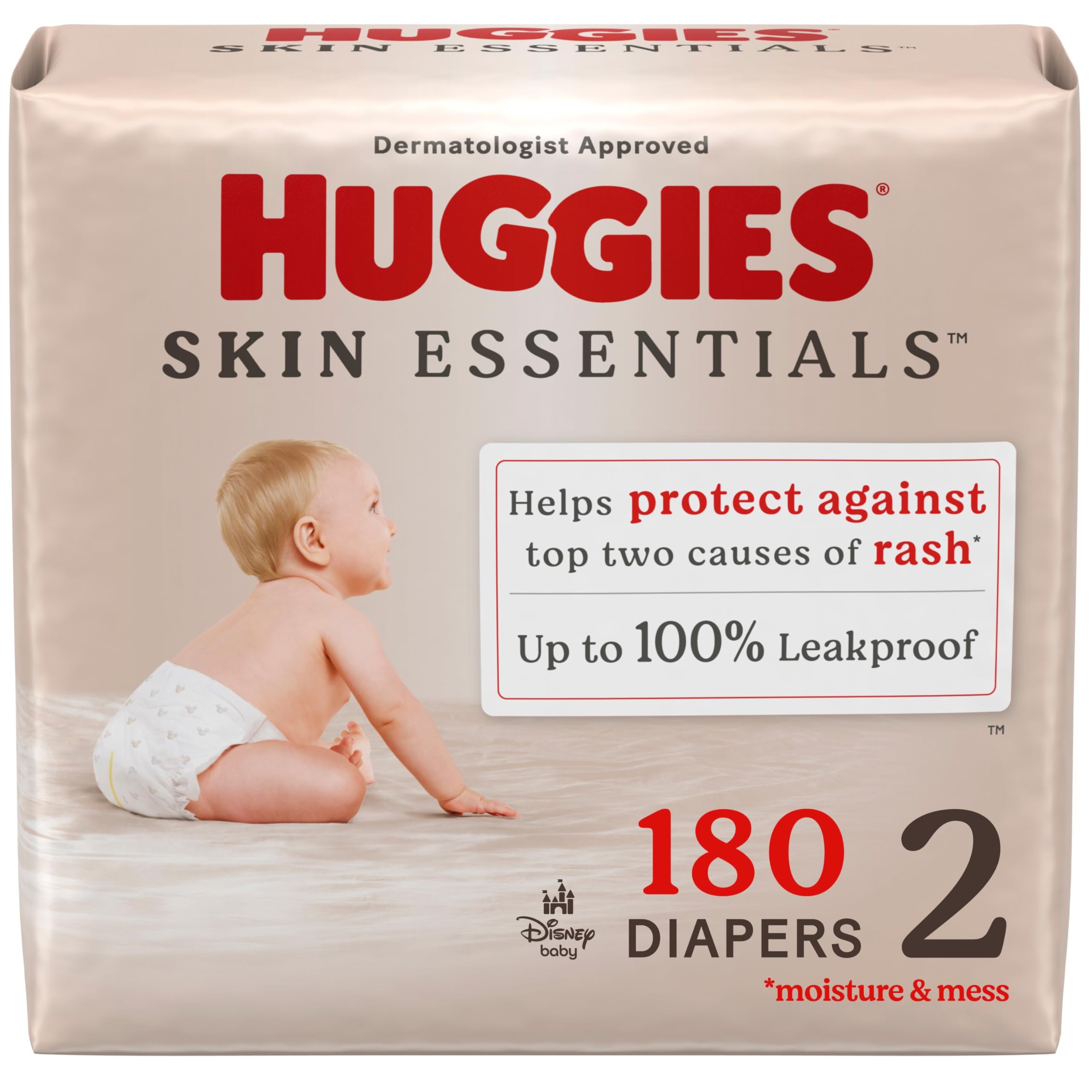 Foto 1 | Pañales Huggies Skin Essentials, Tamaño 2 (5-8 Kg), 180 Unidades - Venta Internacional.
