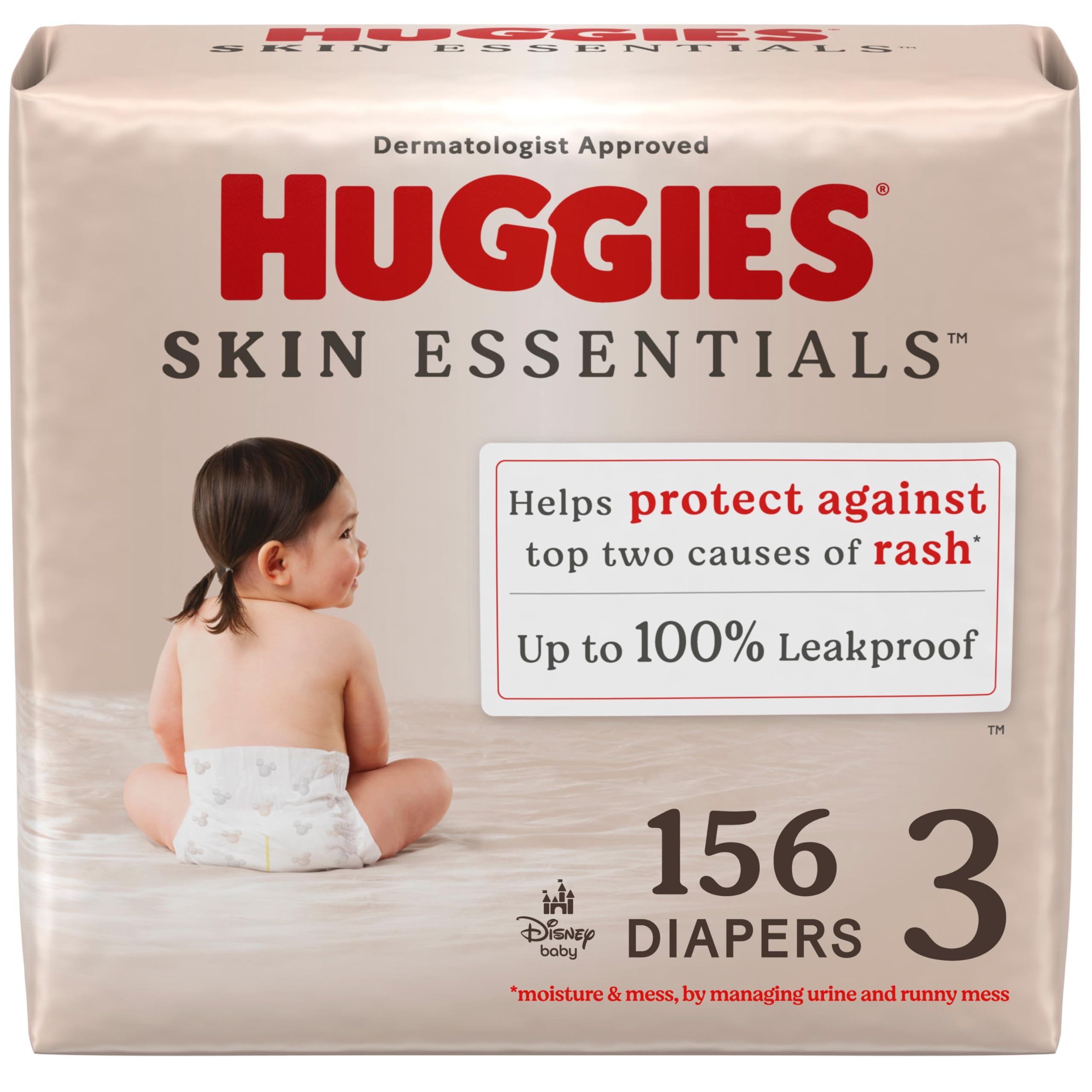 Foto 1 | Pañales Huggies Skin Essentials Talla 3 (7-13 Kg) 156 Unidades - Venta Internacional.