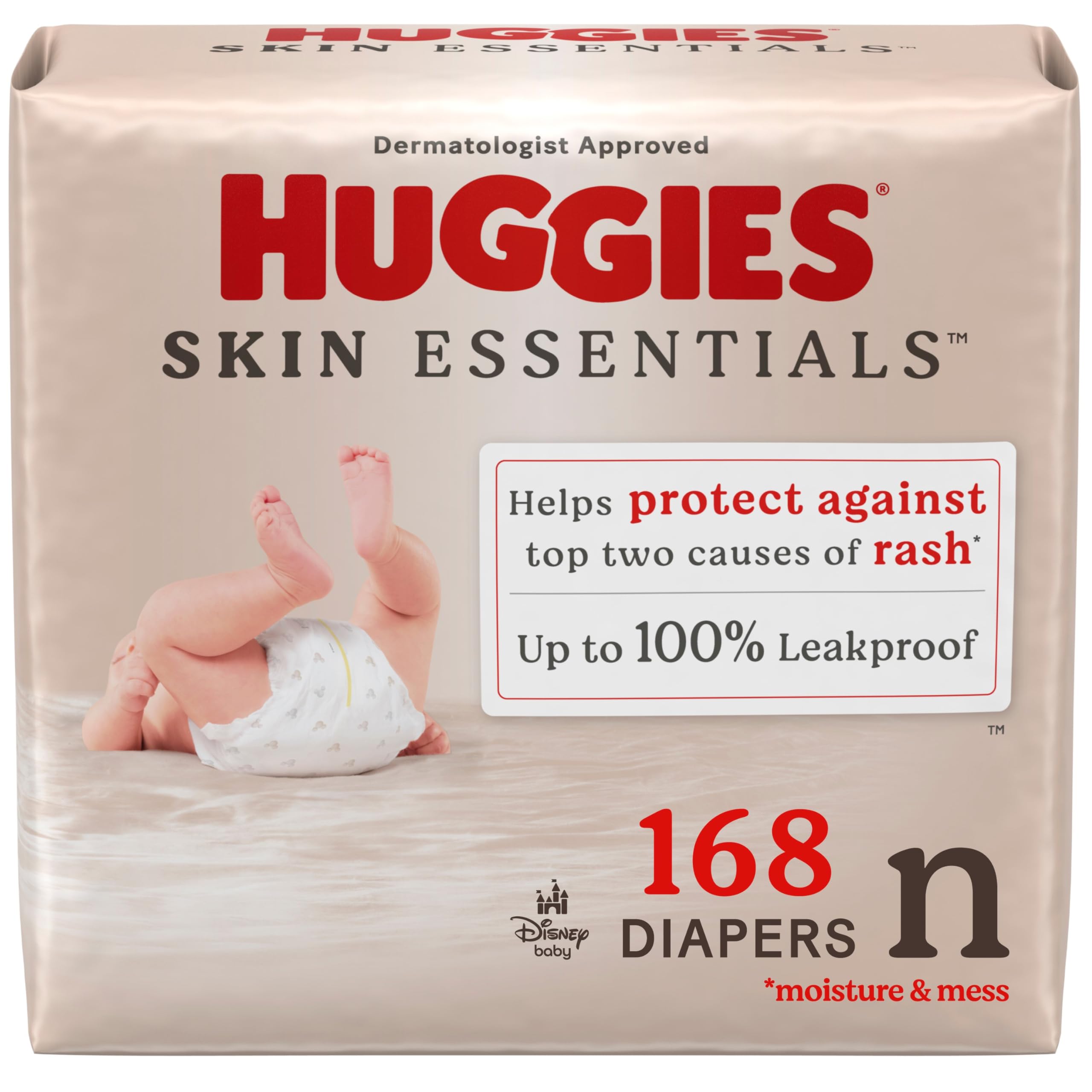 Foto 1 | Pañales Huggies Skin Essentials Para Recién Nacidos (2,7-4,1 Kg) X168 - Venta Internacional.