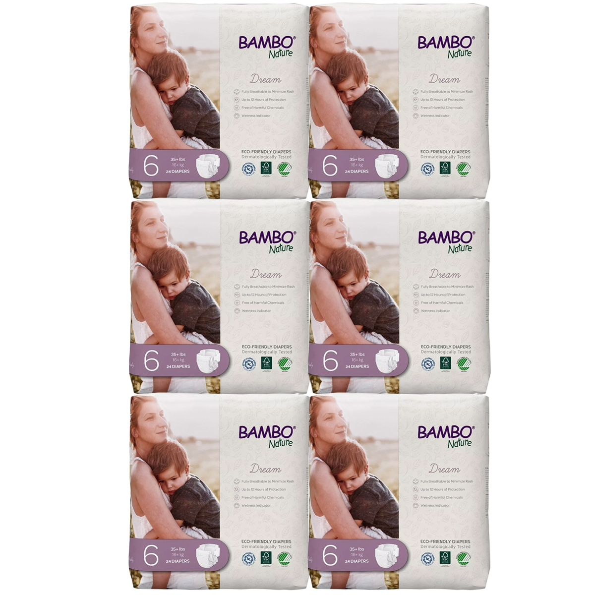 Foto 1 | Pañales Bambo Nature Dream 144pz Talla 6