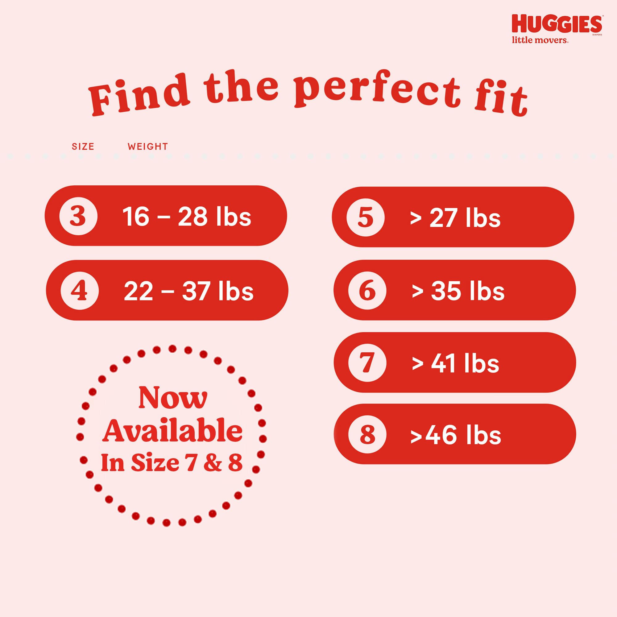 Foto 2 | Pañales Huggies Little Movers, Talla 8 (más De 21 Kg), 62 Unidades - Venta Internacional.