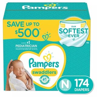 Foto 1 | Pañales Pampers Swaddlers Para Recién Nacidos, Tamaño Inferior A 4,5 Kg, 174 Unidades - Venta Internacional.