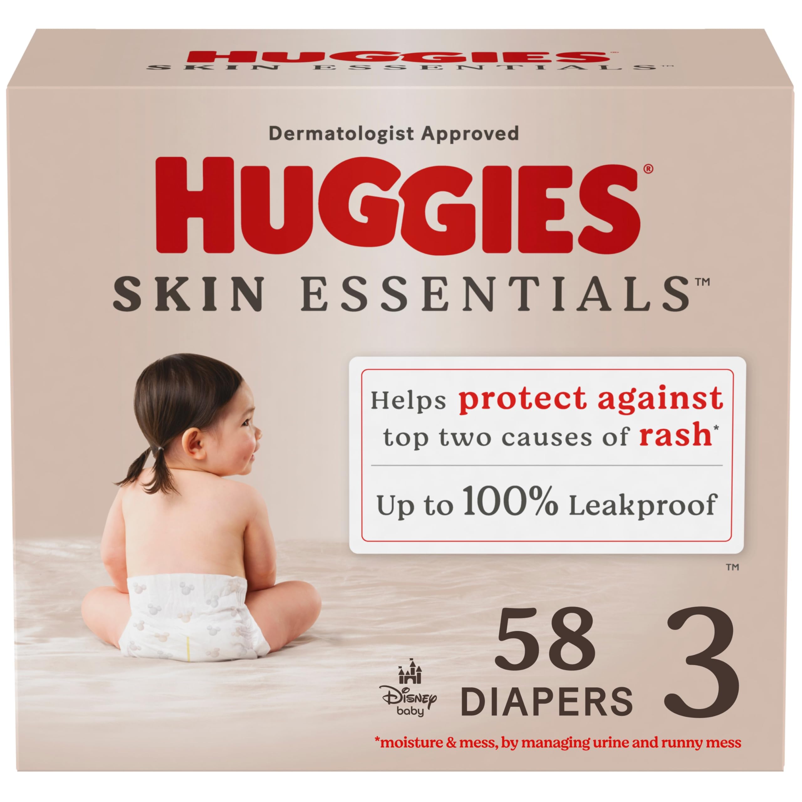 Pañales Huggies Skin Essentials Tamaño 3 Para Bebé (7-13 Kg) X58 - Venta Internacional.