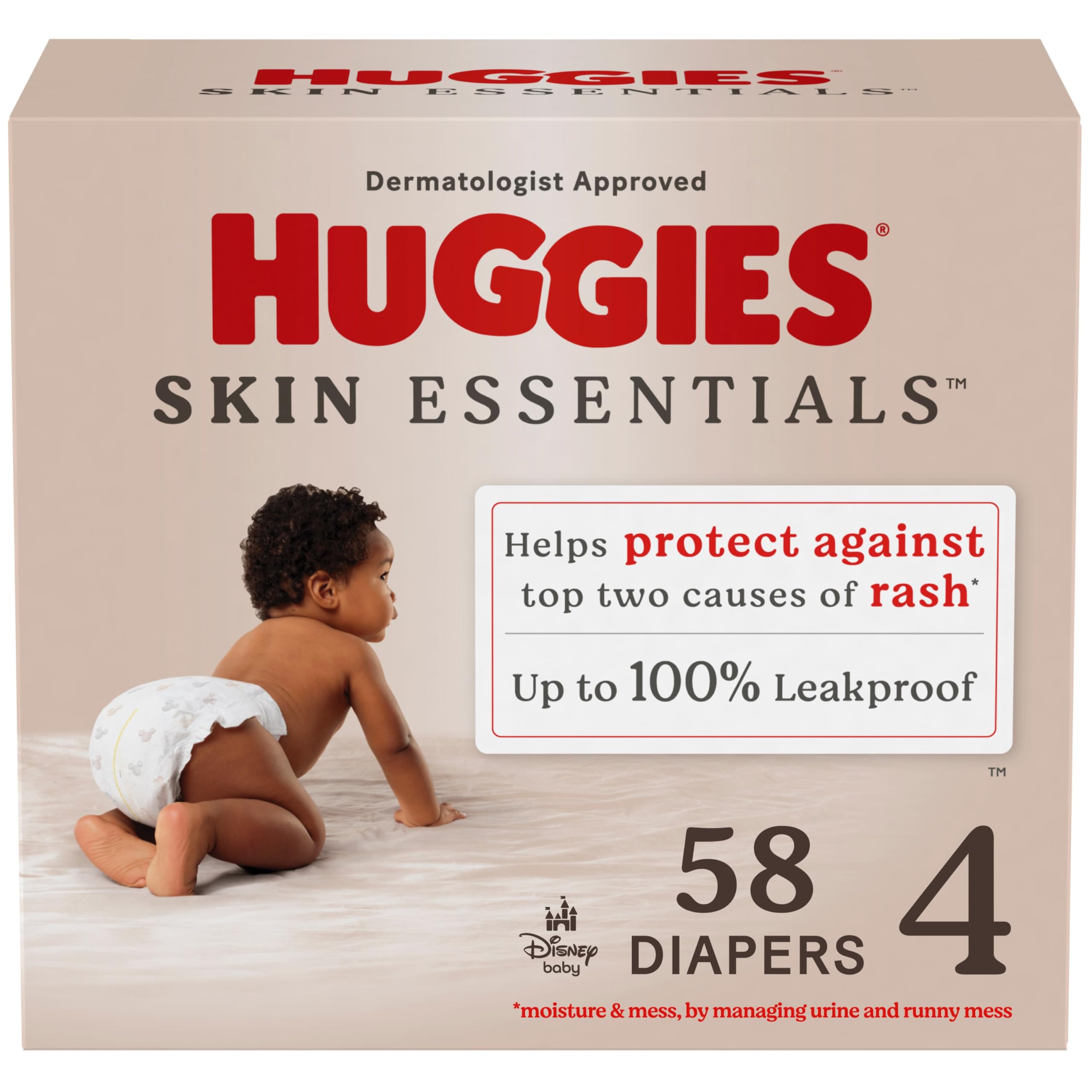 Pañales Huggies Skin Essentials Tamaño 4 Para Bebé (10-16 Kg) X58 - Venta Internacional.