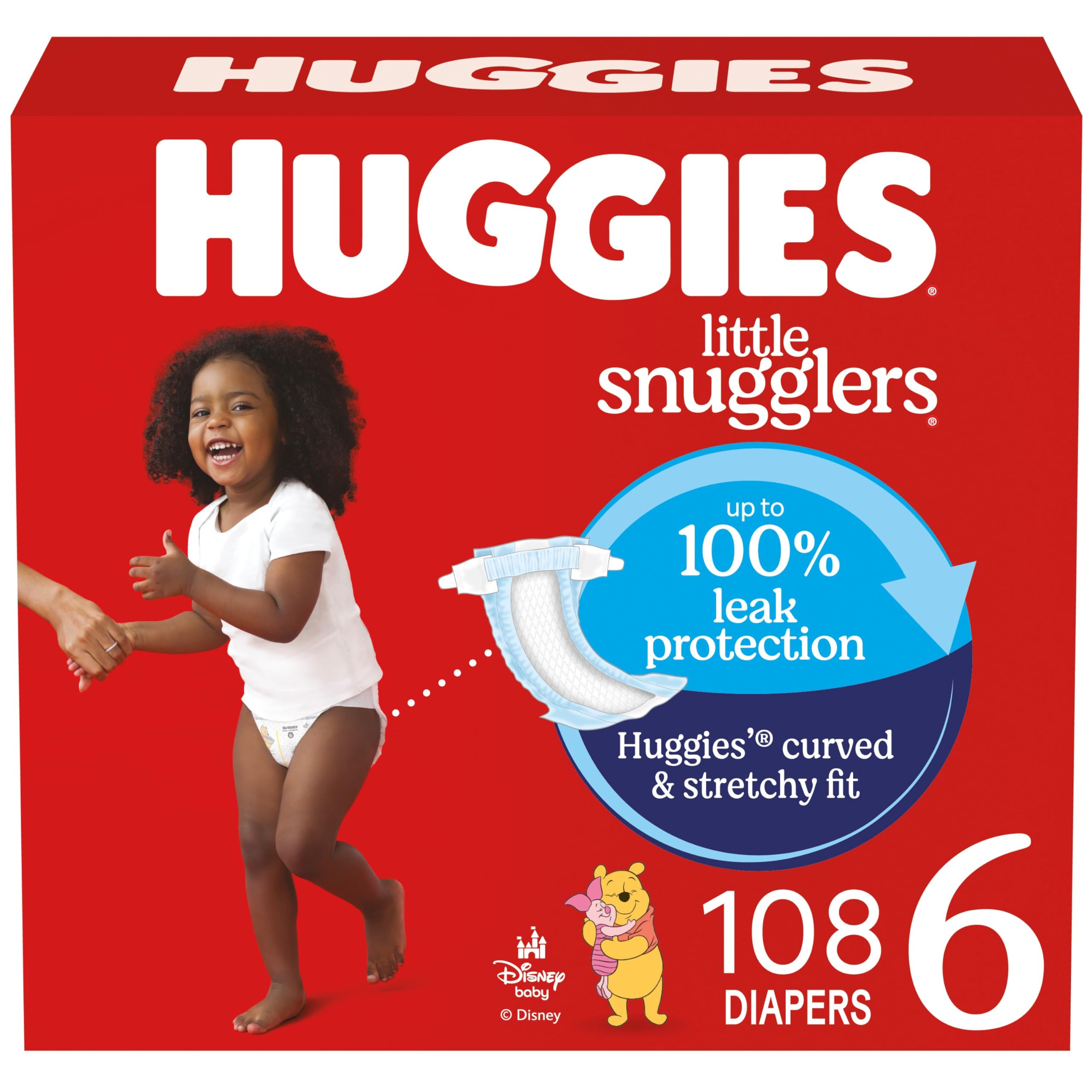 Foto 1 | Pañales Huggies Little Snugglers  Tamaño 6  Más De 35 Libras  108 Unidades - Venta Internacional.