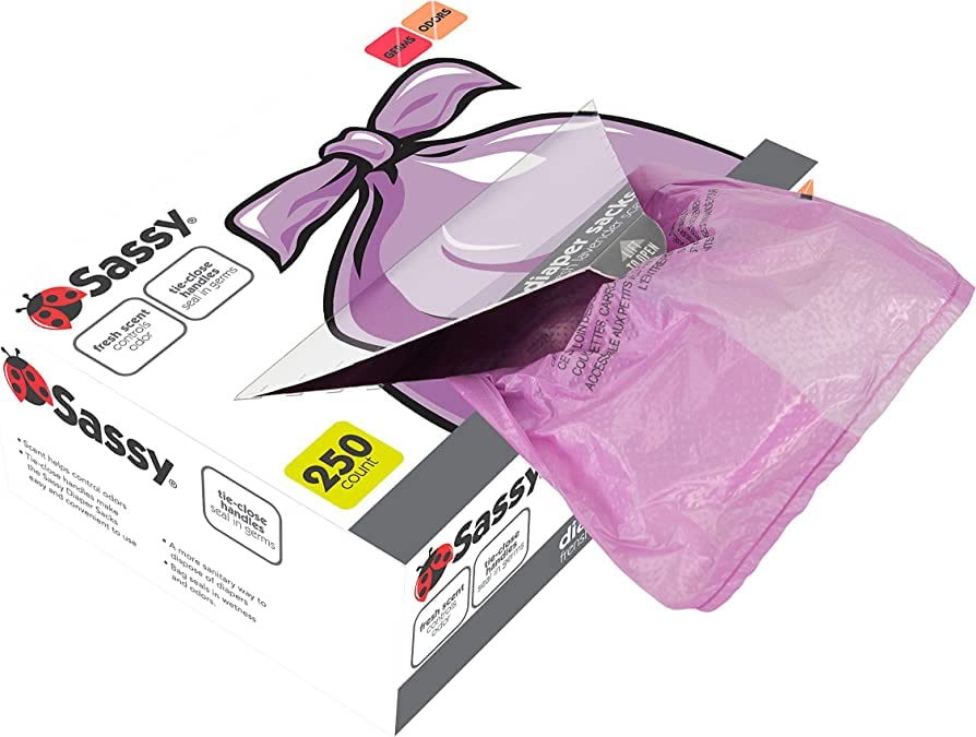 Foto 2 | Sacos Desechables Para Pañales Sassy  250 Unidades  Con Aroma A Lavanda - Venta Internacional.