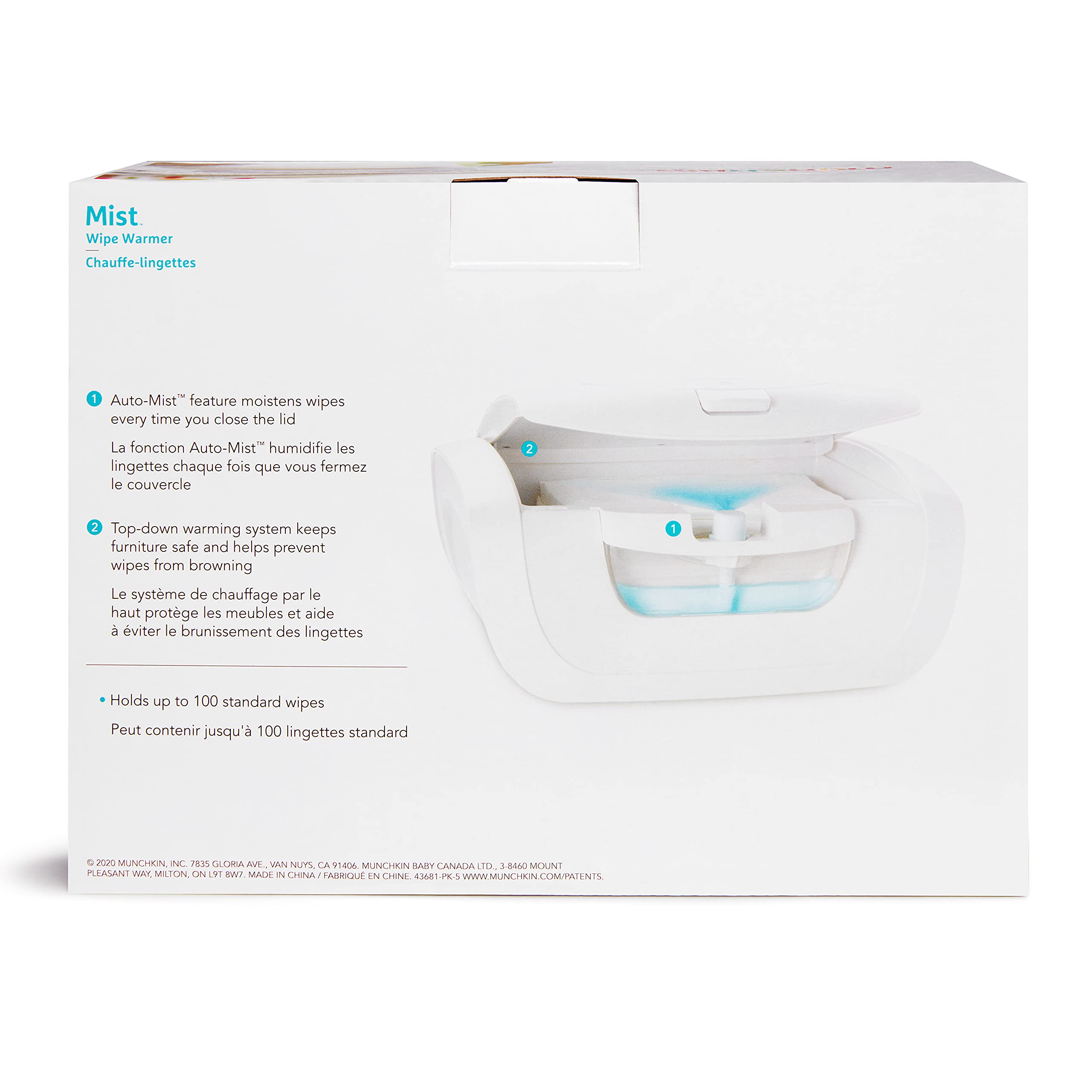 Foto 7 | Wipe Warmer Munchkin Mist White - Venta Internacional.
