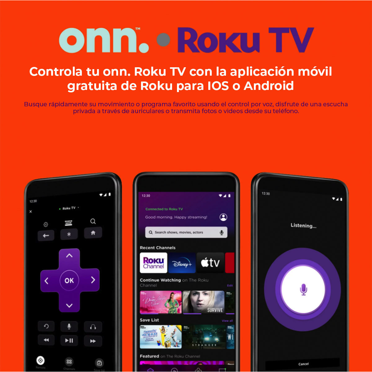 Foto 6 pulgar | Pantalla Led Onn 40' Class Full Hd Smart Tv Roku 100058007