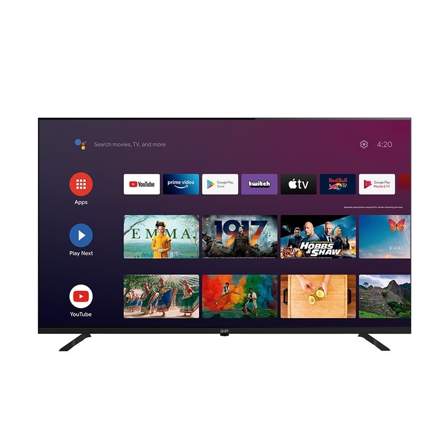 Televisión 50'' Ghia G50atv22 4k Ultra Hd Smart Android Tv Negra