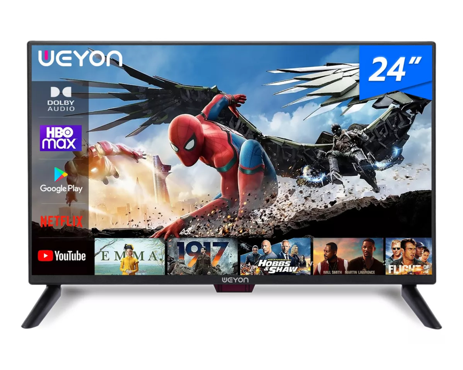 Foto 2 pulgar | Pantalla Smart Tv 24 Pulgadas Weyon Android Hd Television 24wdsnmx