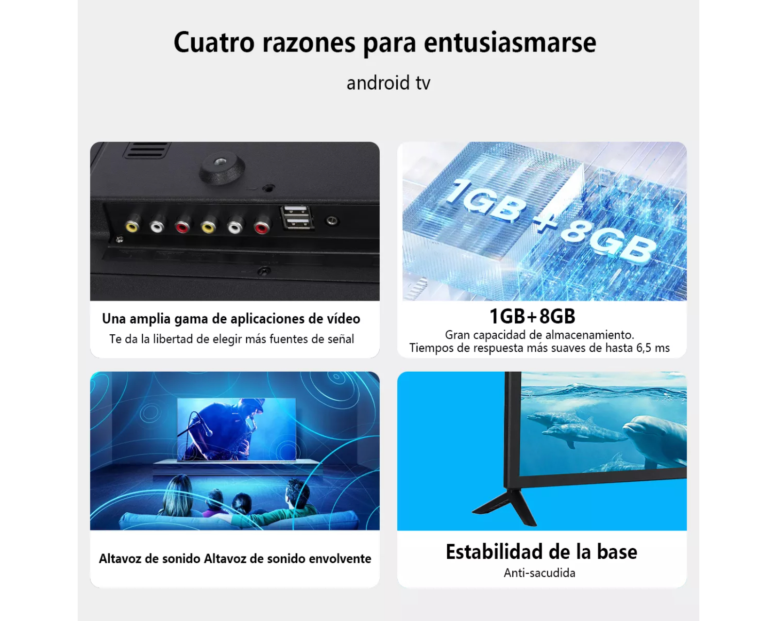 Foto 5 pulgar | Pantalla Smart Tv 24 Pulgadas Weyon Android Hd Television 24wdsnmx