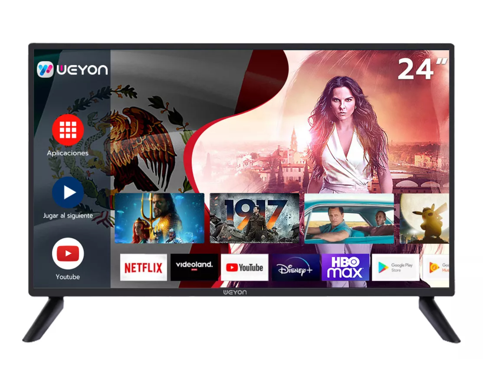 Foto 2 pulgar | Smart Tv Pantalla 24 Pulgadas Weyon Android Tv Hd Television