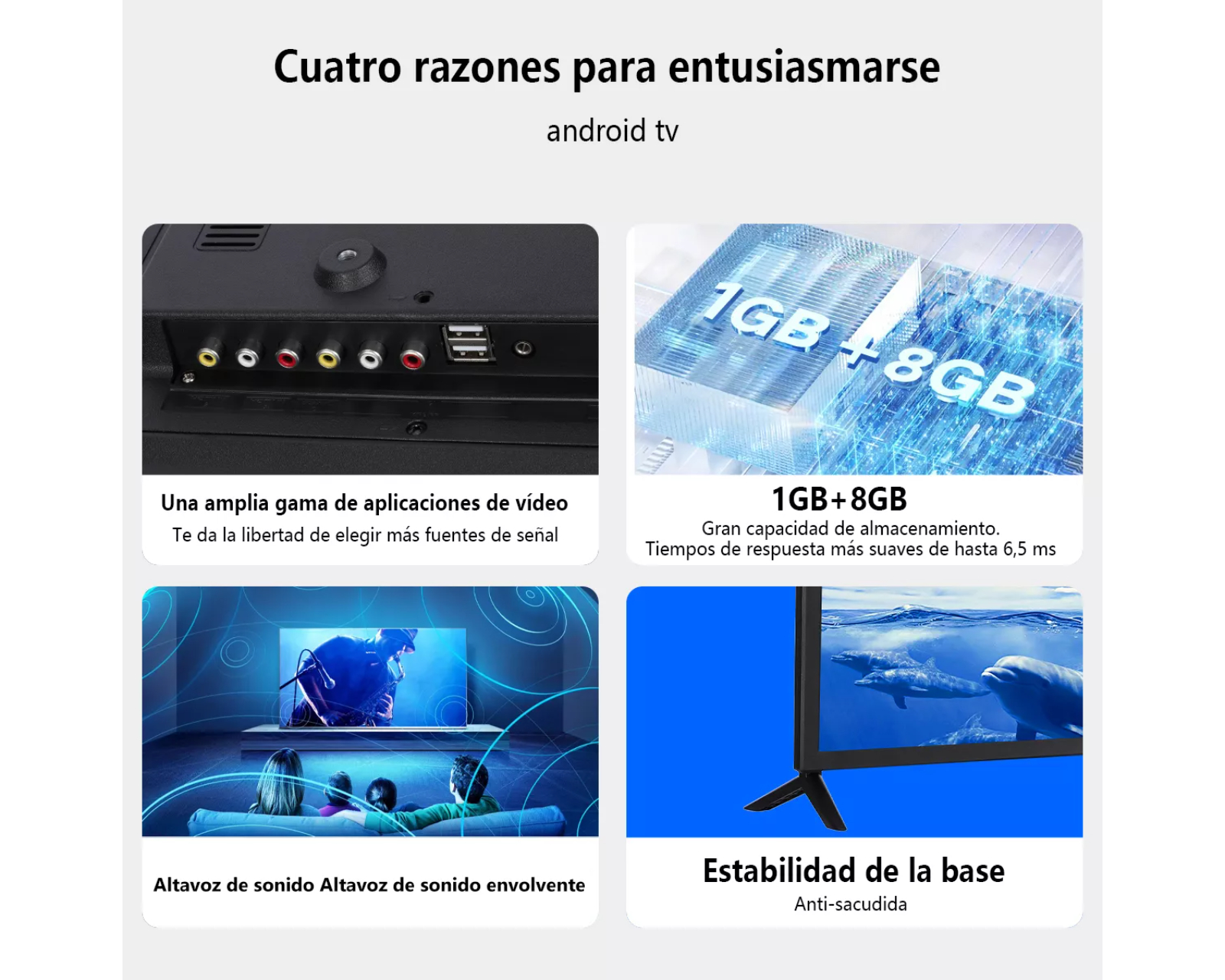 Foto 6 pulgar | Smart Tv Pantalla 24 Pulgadas Weyon Android Tv Hd Television