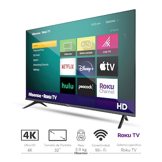 Foto 2 | Combo Pantalla Hisense 32'' Smart Tv Roku + Soporte