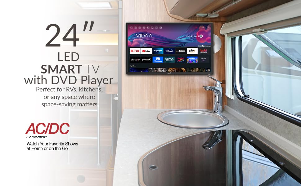 Foto 3 pulgar | Smart Hdtv Supersonic Sc-2426sdvd De 24 Pulgadas Con Reproductor De Dvd 1080p - Venta Internacional.
