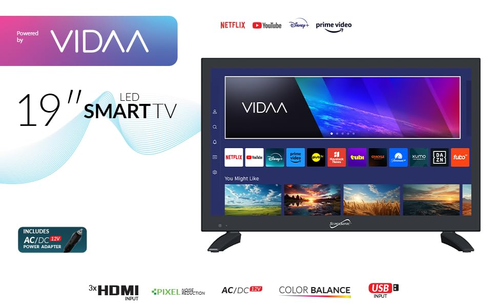Foto 8 pulgar | Televisor Inteligente Supersonic Sc-1920vtv De 18.5 Pulgadas, 1080p, Wifi Hdmi Usb - Venta Internacional.