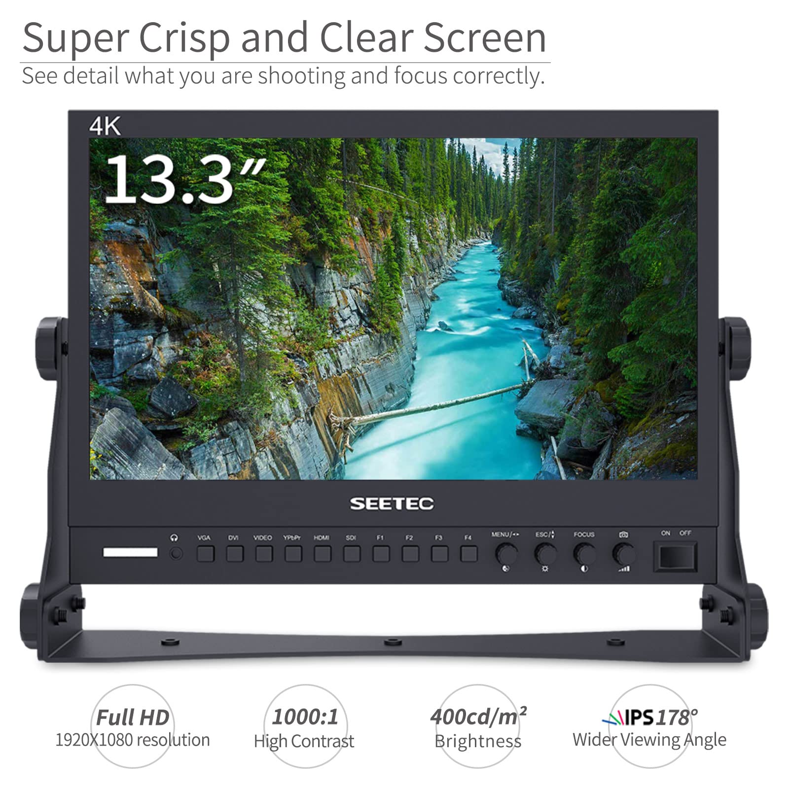 Foto 4 pulgar | Monitor Seetec P133-9hsd Pro Sdi De 13 3'' Con Transmisión Full Hd - Venta Internacional.