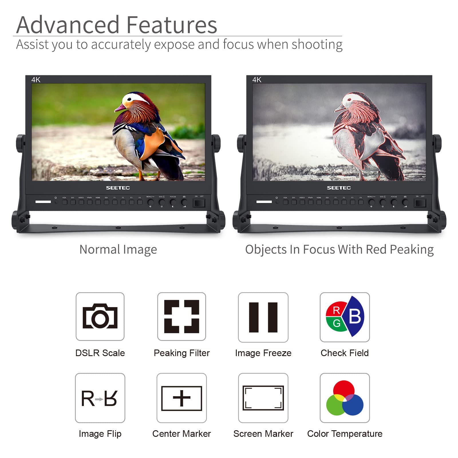 Foto 7 pulgar | Monitor Seetec P133-9hsd Pro Sdi De 13 3'' Con Transmisión Full Hd - Venta Internacional.