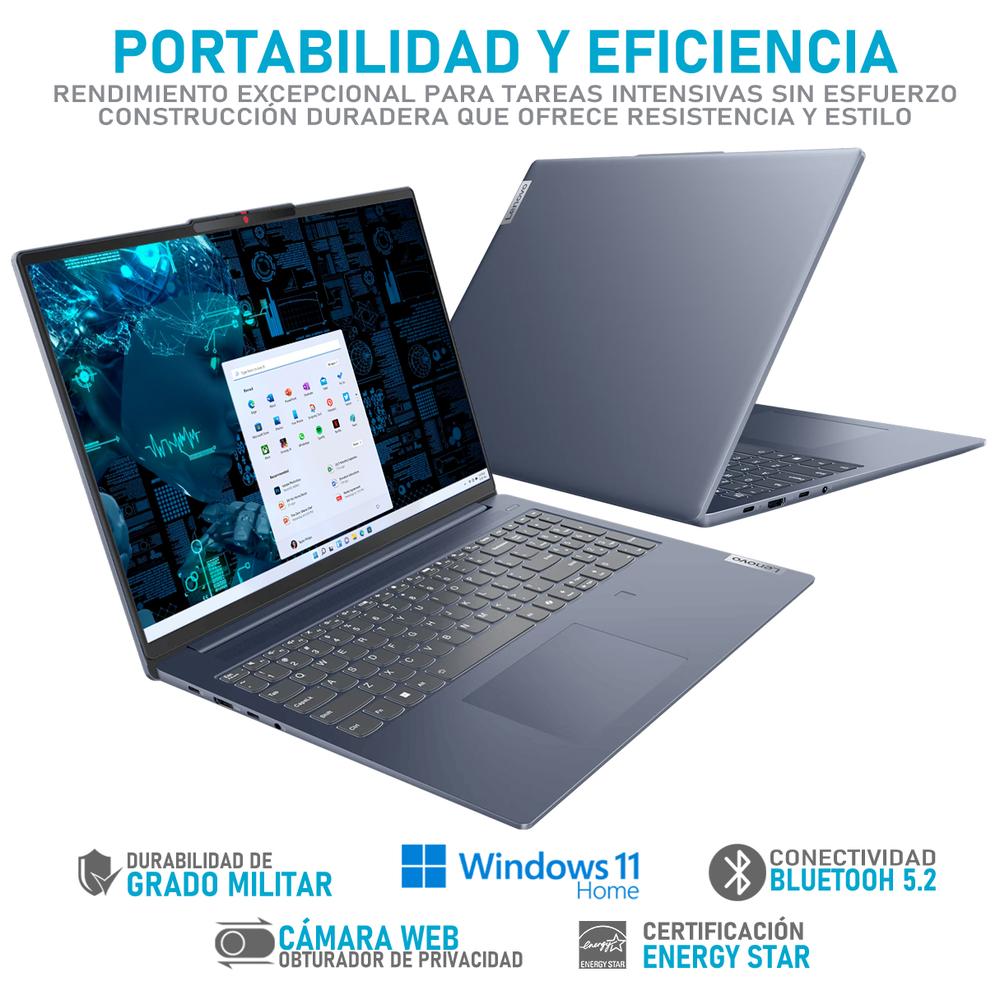 Foto 5 pulgar | Laptop Lenovo Slim 5i Intel Core Ultra 7 150u 16gb Ram 1tb Ssd 16'' Touch Windows 11 Home Teclado En Ingles