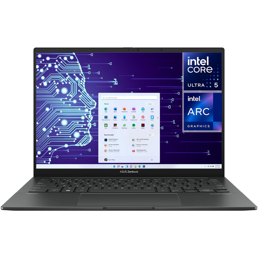 Laptop ASUS Zenbook Intel Core Ultra 5 125H Intel Arc 8 GB RAM 512 GB SSD Oled 14'' Touch Windows 11 Home Teclado Inglé