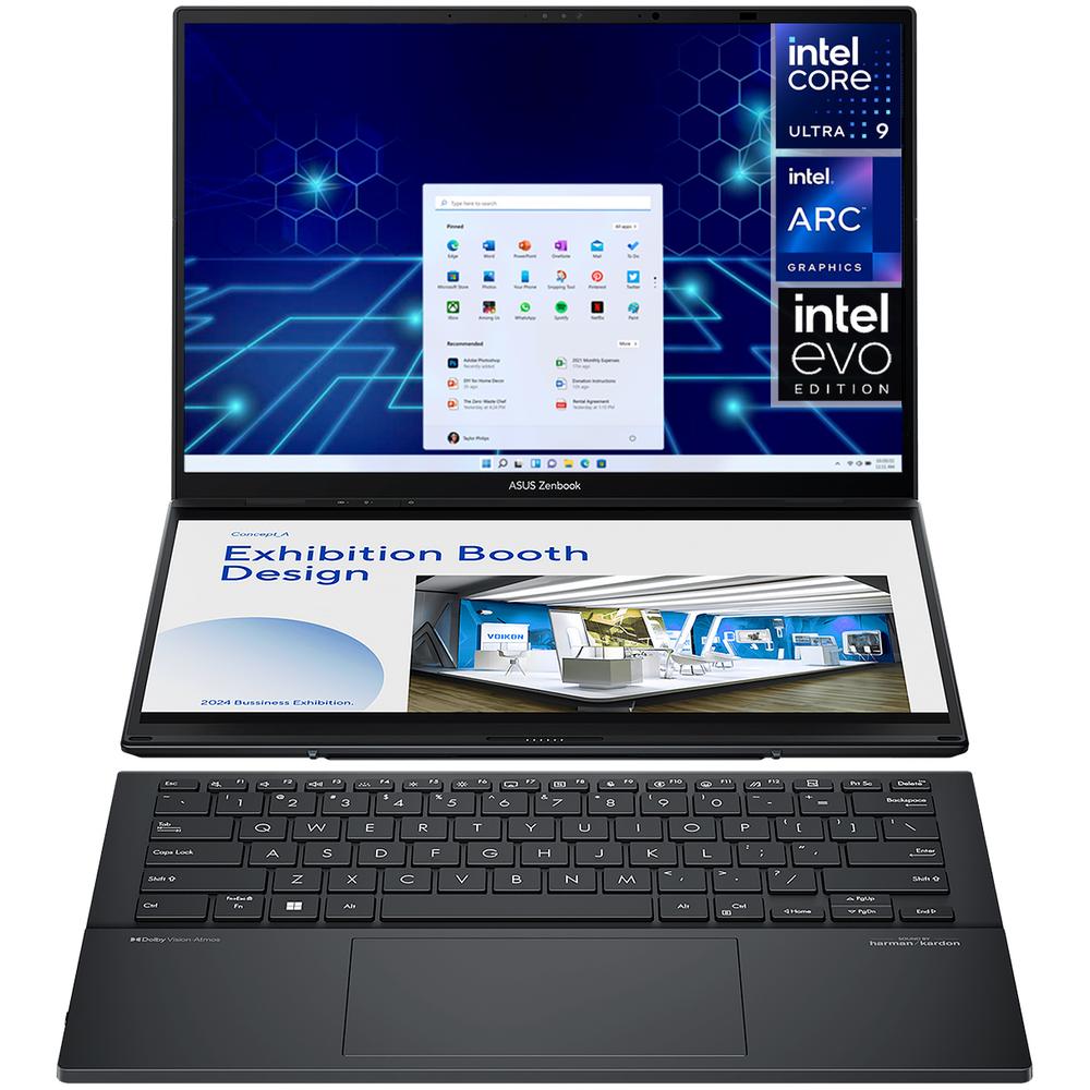 Laptop Asus Zenbook Duo Intel Core Ultra 9 185h Intel Arc 32gb Ram 2tb 14'' Oled Touchscreen Windows 11 Home Tec