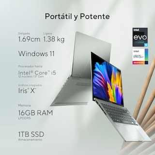 Foto 2 | Laptop Asus Zenbook 14 (UX3402) Intel Core i5-13500H, 16GB RAM, 1TB, Plata