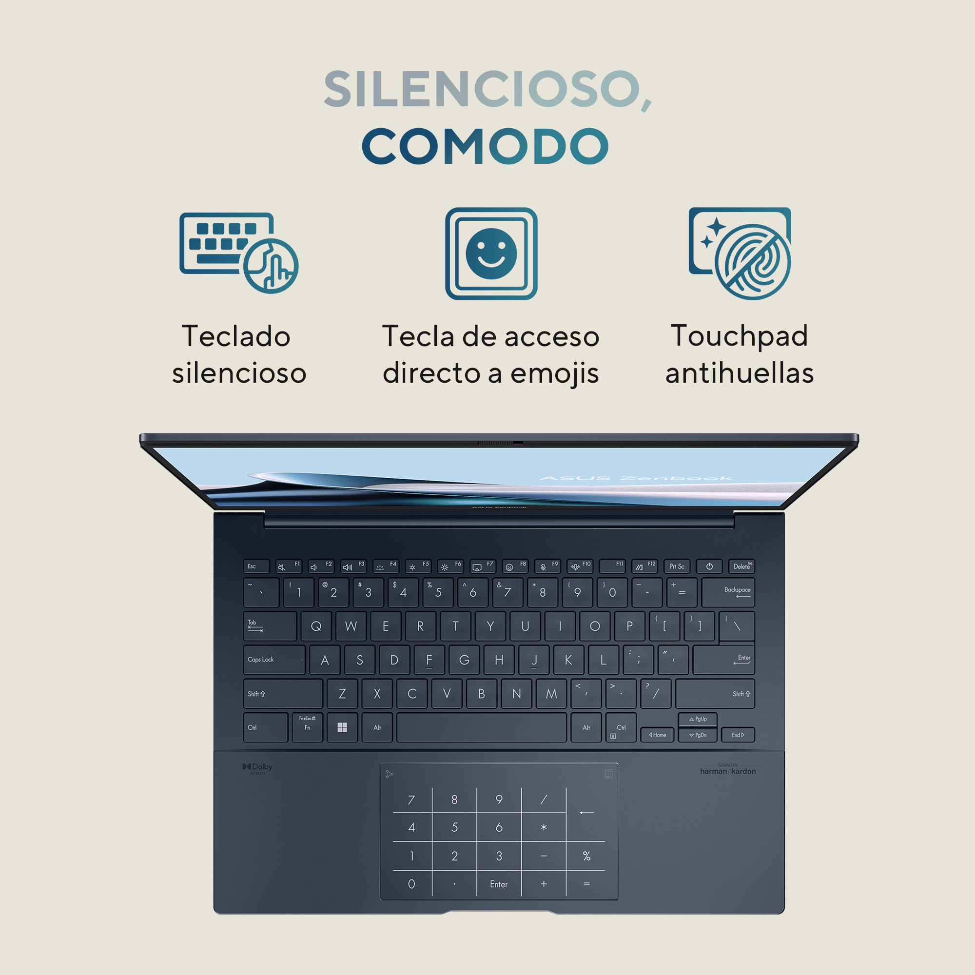 Foto 7 | Laptop Asus Zenbook 14 OLED (UX3405), Intel Core Ultra 7 155H, 32GB RAM, Azul