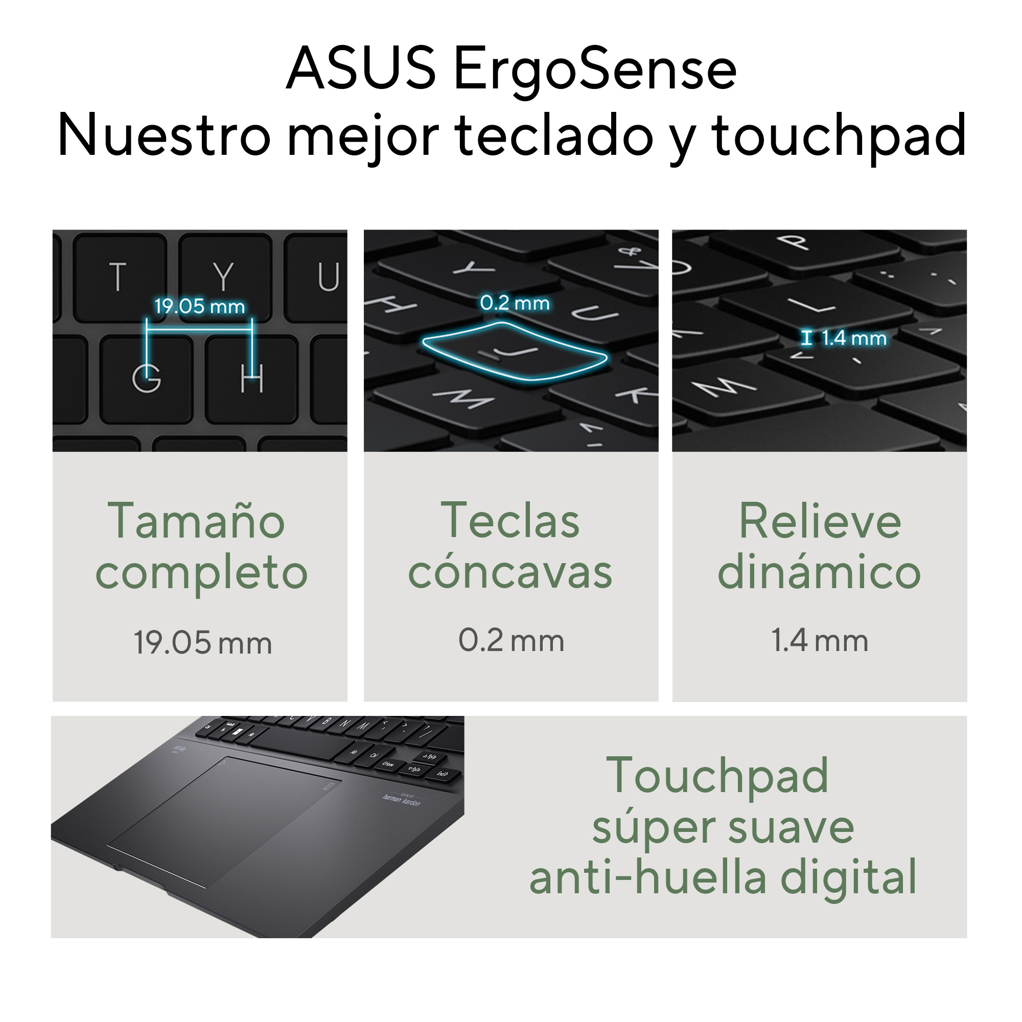 Foto 7 pulgar | Laptop Asus Zenbook 14 (UM3402) AMDRyzen 5 7530U, 16GB RAM, 512GB, Negro, 14'' 2.5K
