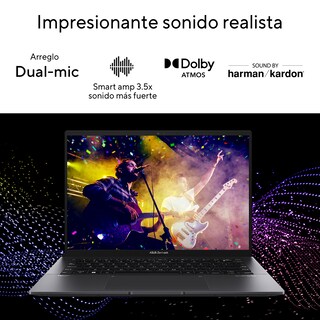 Foto 8 | Laptop Asus Zenbook 14 (UM3402) AMDRyzen 5 7530U, 16GB RAM, 512GB, Negro, 14'' 2.5K
