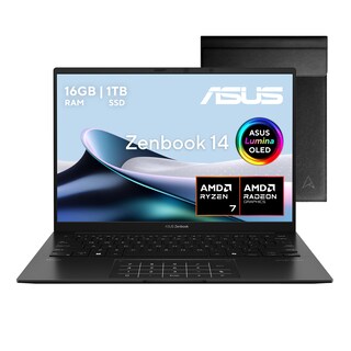 Foto 1 | Laptop ASUS Zenbook 14 14¨FHD Windows 11 AMD Ryzen 7 8840HS 16GB 1TB SSD Negro